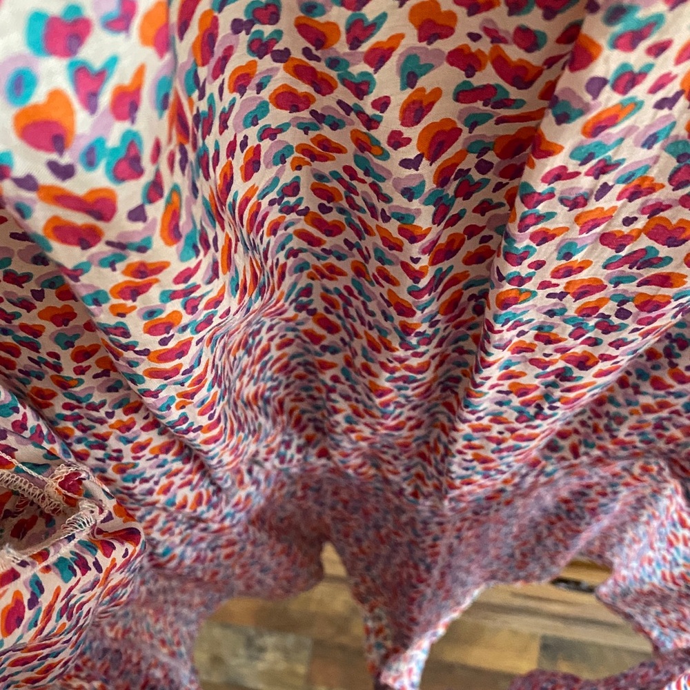 Zara Multicolor Heart Pattern Top - Picture 11 of 16